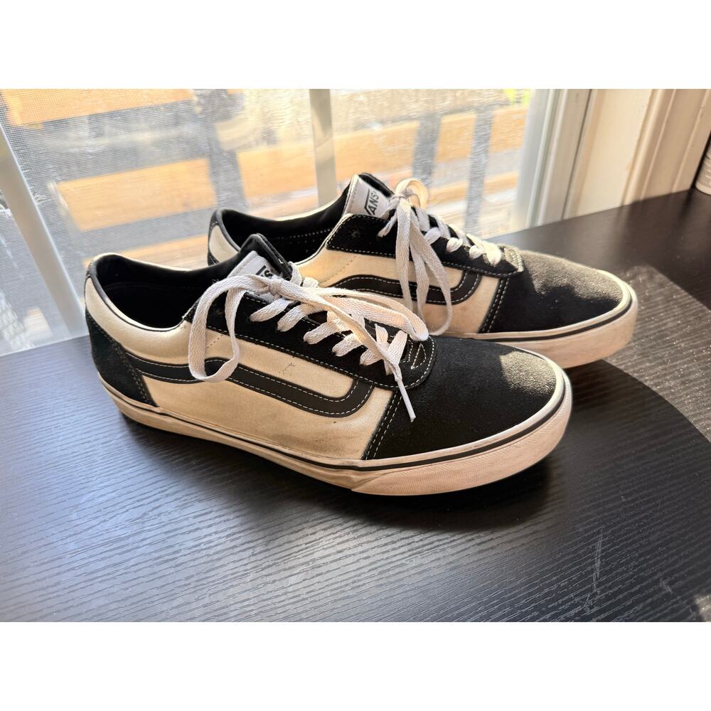 Vans Old Skool Black White Canvas Suede Skate Shoes Men’s Size 11 Sneakers